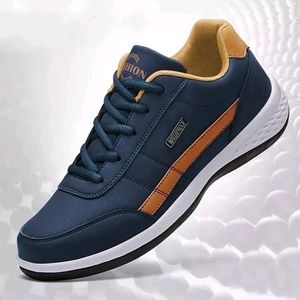 Men color block lace-up front sneackers
